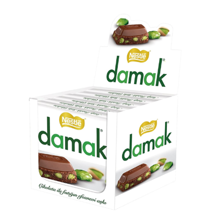 Damak Milky Chocolate with Pistachio - 60 gr