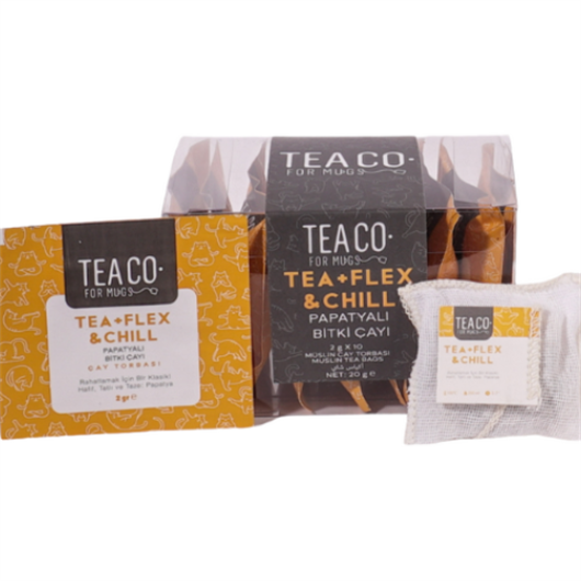TEA + FLEX & CHILL Herbal Tea with Chamomile Teabag 10 Sachet - 20 gr