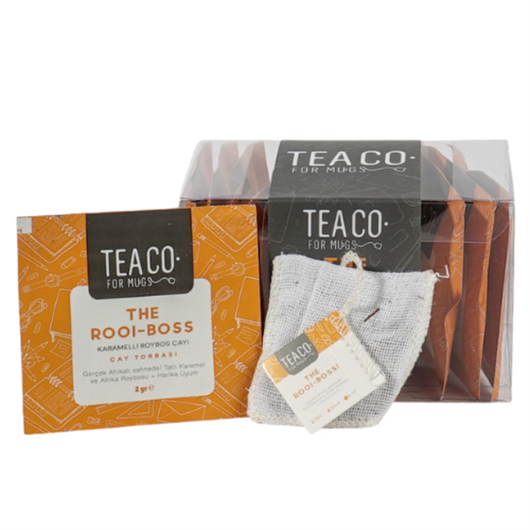 THE ROOI-BOSS Rooibos Tea Blend with Caramel Pieces Teabag 12 Sachet - 24 gr