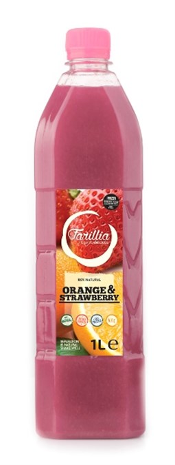 Orange Strawberry Juice, Natural - 1 lt