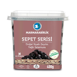 Natural Black Olives with Oil ( Sepet Serisi Dogal Siyah Zeytin ) - 400 gr