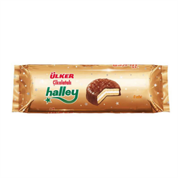 Ulker Halley Chocolate Marshmallow Sandwich Biscuit - 240 gr